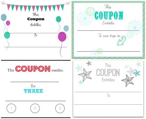 blank coupons templates  images  customizable coupon template