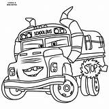 Bus Coloring Pages Stop Cars Disney Getcolorings School sketch template