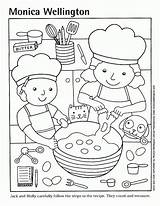Coloring Cooking Pages Popular sketch template
