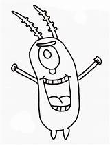 Spongebob Plankton Coloring Squarepants Netart Clipartmag Clipground sketch template