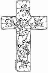 Crosses Cruces Croci Colorier Korner Karla Zentangle Karladornacher Typepad Kreuz Decorativas Pintadas Journaling Ausmalen Dornacher Cornici Bibbia Dipinte Cresima Stain sketch template