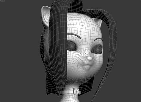 Pixels E Poligonos Modelagem 3d De Personagem Cartoon Layla