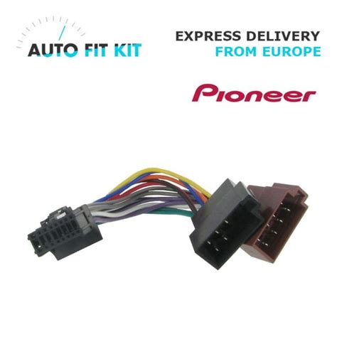 pioneer  pin iso wiring harness loom adaptor wire radio connector lead  ebay