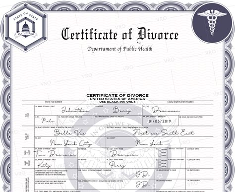 Divorce Certificate Template My Word Templates Gambaran