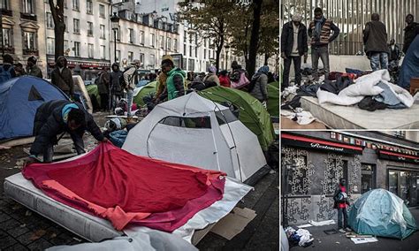 Paris S New Tent City French Capital Is Scarred By Growing Campsites