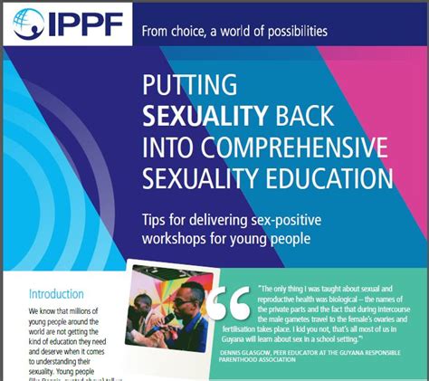 putting sexuality back into comprehensive sexuality education tips for