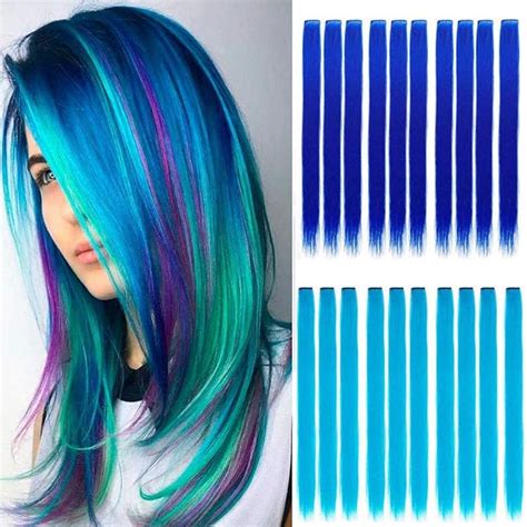 amazoncom wiysday pcs colored clip  hair extensions kid hair