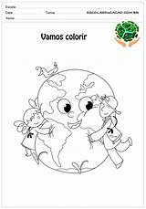 Colorir Natureza Vamos Imprimir Escolaeducacao Segurando sketch template