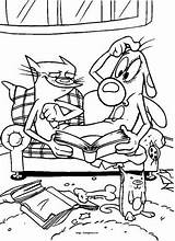 Catdog Coloring Pages Fun Kids Gif sketch template