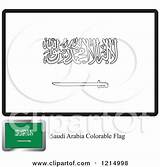 Coloring Saudi Flag Arabia Sample Illustration Royalty Clipart Vector Perera Lal Pages Worksheets Trending sketch template