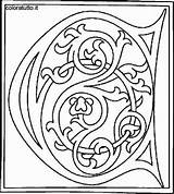 Celtico Lettres Colorear Enluminure Coloriages Lettre Disegno Manuscrit Coloratutto Medievales Escueladeblanca Chiffres Mescoloriages sketch template