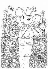 Coloring Mouse Pages Kids Children Print Color Adult Cute Printable Animals Coloringbay Justcolor sketch template