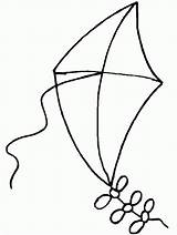 Coloring Clipart Panda Kite Pages sketch template