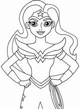 Wonder Coloring Woman Pages Super Kids Superhero Printable Sheets Supergirl Female Children Hero Dc Para Girls Pintar Book Funny Colouring sketch template