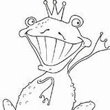Frog Prince Surfnetkids Coloring sketch template