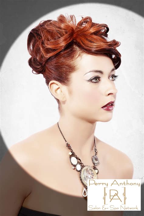 perry anthony salon spa wilmington de updo hair red hair wedding