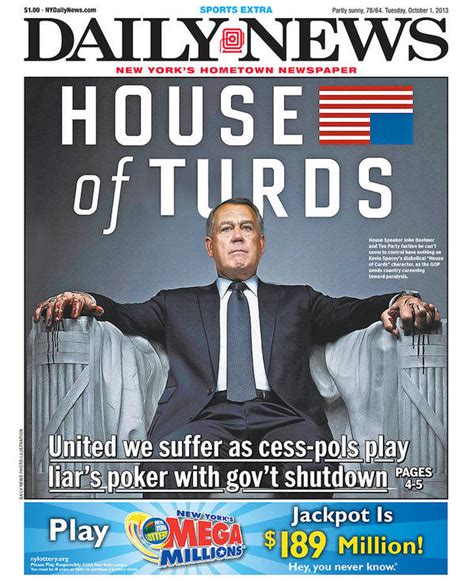 Daily News Front Page Poster By New York Daily News
