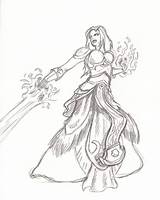 Coloring Mage Warcraft Sketch Pages Quick Adult Deviantart Book Characters Drawings Sketches Fantasy Colouring Fairy Elf sketch template