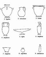 Greek Vase Coloring Pottery Pages Classical Ancient Arte Greece Ve Ceramic School Choose Board sketch template