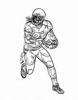 Coloring Pages Lynch Marshawn Seahawks Russell Wilson Getcolorings Printable Color Football Template sketch template