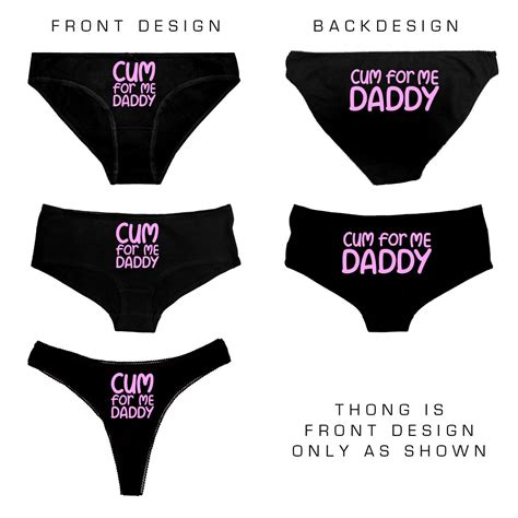Cum For Me Daddy Knickers Thong Hot Pants Naughty Underwear Ddlg