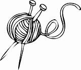 Yarn Clip Needles Clipground Knitting sketch template