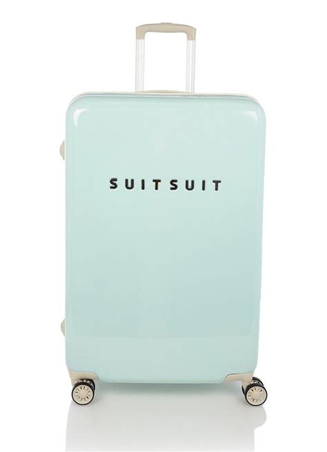suitsuit fabulous fifties spinner  cm mint de bijenkorf koffer inpakken reisdagboek