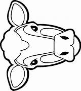 Cow Cows Applique Colour sketch template