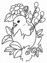 Coloring Chick Pages Baby Color Animals Easter Para Färgläggningssidor Kolorowanka Colouring Pintar Recommended Skissa Målarböcker sketch template