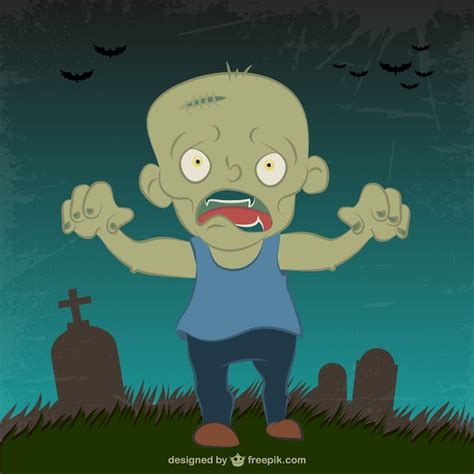 drawing  zombie  halloween vector