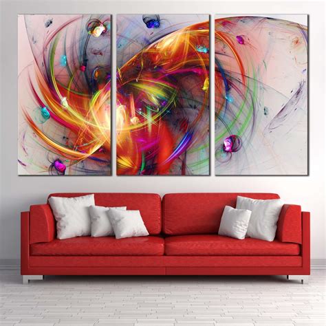 modern abstract canvas wall art  abstract fractal creativity