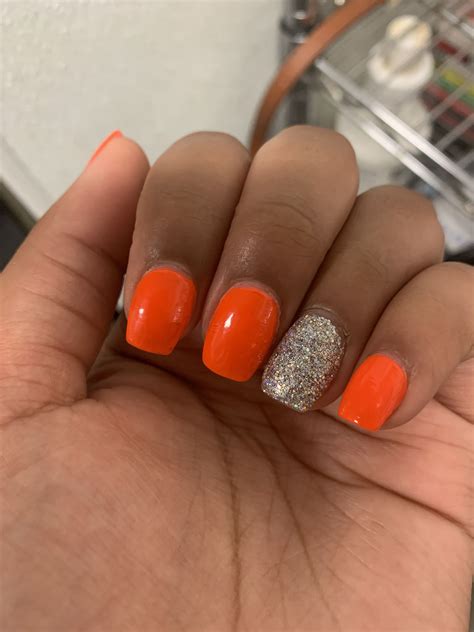 nail design orange nail polish neon orange nails orange nail designs