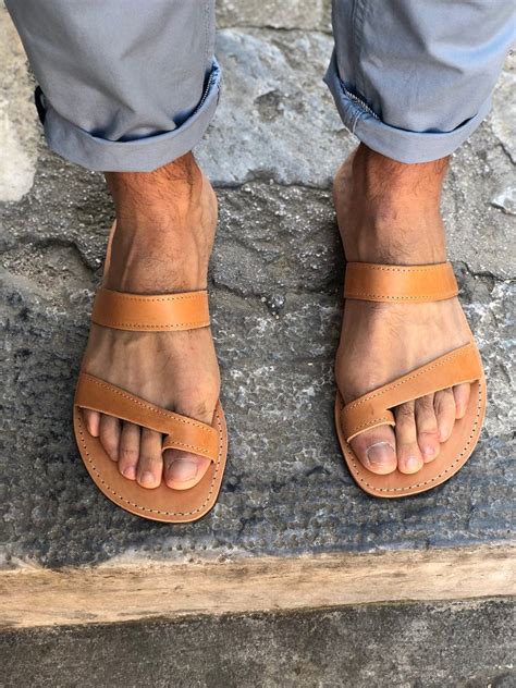 leather sandals mens sandals leather toe ring sandals men wits straps christina christi