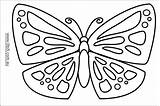 Butterfly Template Templates Printable Coloring Butterflies Patterns Clipart Outline Kids Pages Monarch Para Mosaic Spring Crafts Mariposas Cliparts Adults Fling sketch template