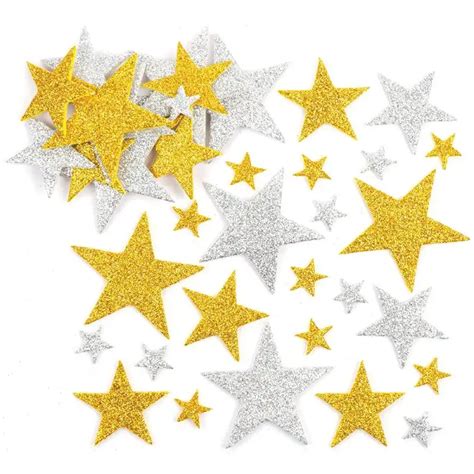 pcs star stickers glitter foam stickers glitter sterren beloning sticker voor kinderen