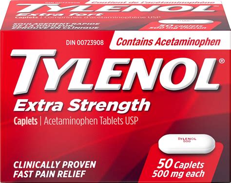 tylenol extra strength acetaminophen caplets  mg amazonca health personal care