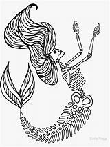 Bones Rip Skeleton sketch template