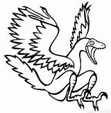 Microraptor Archaeopteryx Birds Yelling Prehistoric Rahonavis Printable Utahraptor Diatryma Dinosaurs Coloringpagesonly sketch template