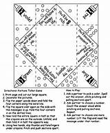 Fortune Teller Game Coloring Crayola Pages Paper Cut Messages Future sketch template