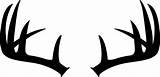 Deer Antlers Silhouette Clip Clipart Antler Horn Buck Rack Moose Transparent Left Cliparts Horns Logo Skull Use Whitetail Wide Wood sketch template