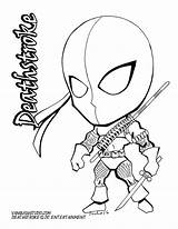 Deathstroke Superheroes Fusion Deadpool Abrir sketch template