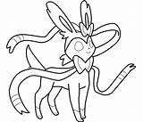 Pokemon Sylveon Eevee Coloring Pages Evolutions Evolution Printable Drawing Kids Color Cute Espeon Pikachu Print Getcolorings Getdrawings Easy Pag Favourites sketch template