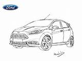 Ford Fiesta Drawing St Drawings Paintingvalley Deviantart Actions Deviation sketch template
