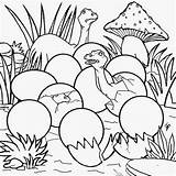 Dinosaur Coloring Pages Dinosaurs Long Neck Jurassic Kids Hatching Reptile Egg Baby Color Printable Clipart Brontosaurus Eggs Drawing Discover School sketch template