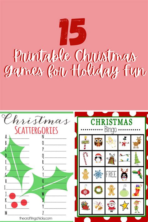 printable christmas games  holiday fun fun party pop