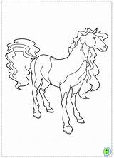 Horseland Coloring Pages Dinokids Book Printable Ausmalbilder Coloriage Horse Color Drawings Drawing Colouring Cartoon Close sketch template