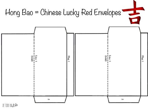 chinese  year red envelope template template invitations