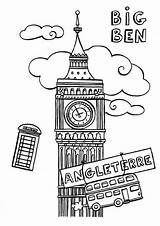 Ben Big Londres London Coloriage Para Anglais Coloring Pages Colorear Colouring Colorier Anglaise Imprimer Dessin Simple Tour Booth Phone Sketches sketch template