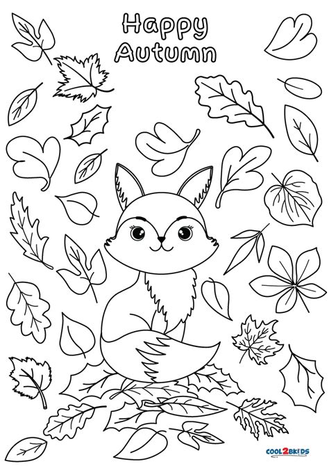 printable fall coloring pages  kids