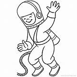Astronaut Astronauts Rockets Xcolorings sketch template